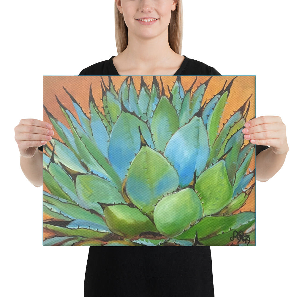 Blue Agave by Andrea Rodriguez | Wrapped Canvas Print