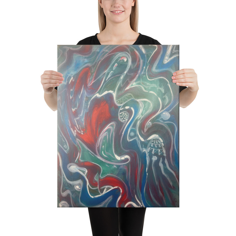 Red or Blue by Tyler Bentley | Wrapped Canvas