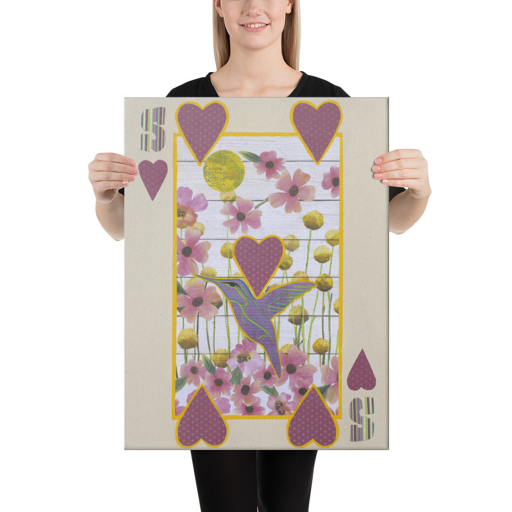 Five of Hearts by Suzanne Villella | Wrapped Canvas