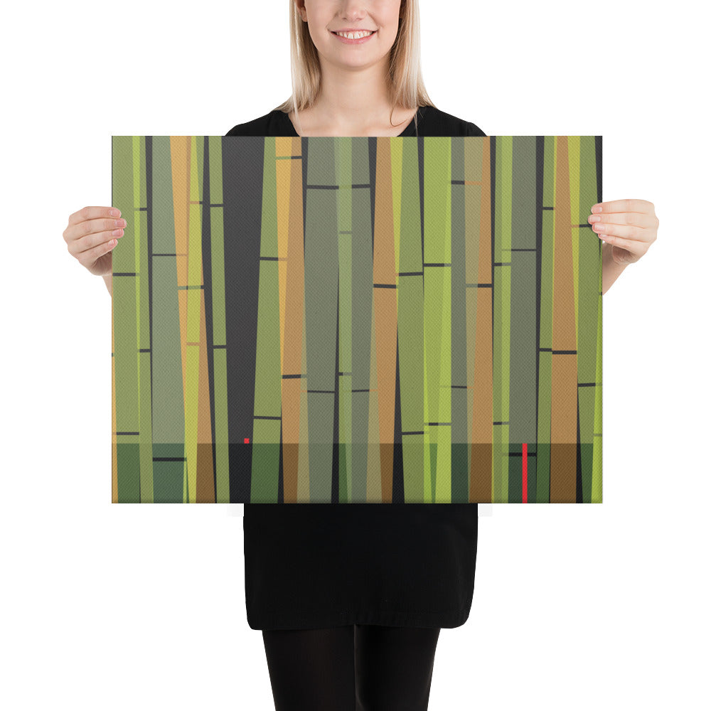 BambooScape by Damon Leverett | Wrapped Canvas