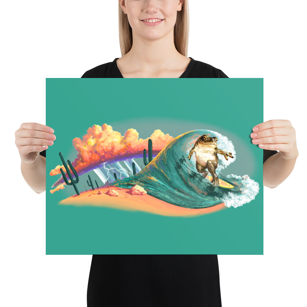 Surfer Dude Mural by Joe Pagac | Poster