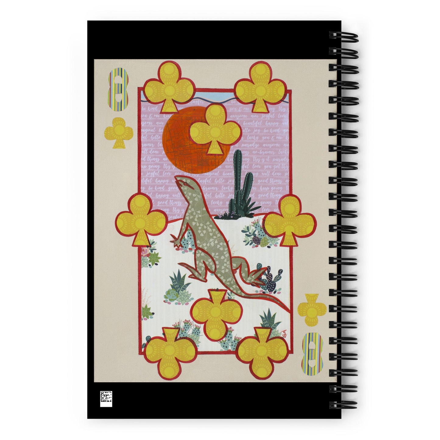 Eight of Clubs by Suzanne Villella | Spiral notebook