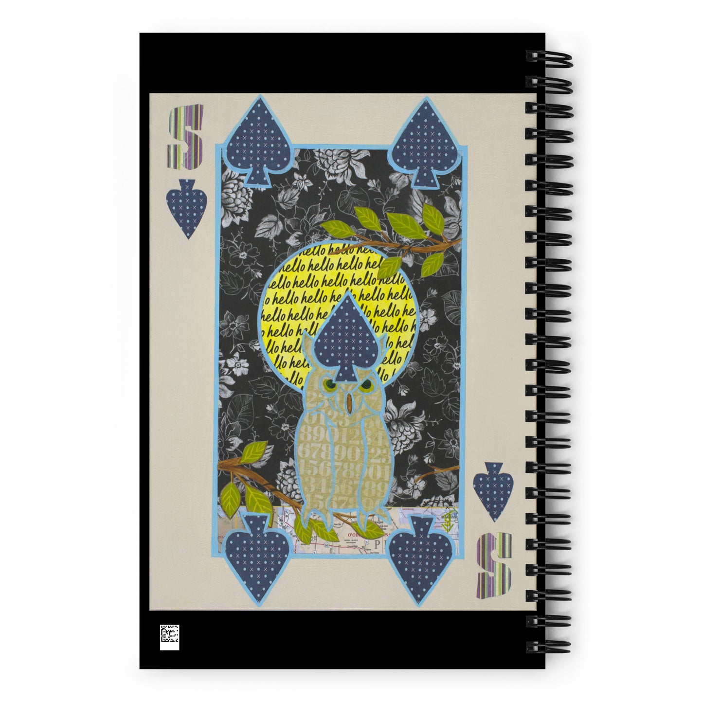 Five of Spades by Suzanne Villella | Spiral notebook