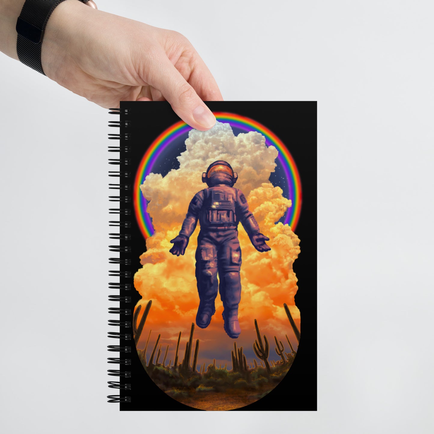 Spaceman Mural by Joe Pagac | Spiral notebook
