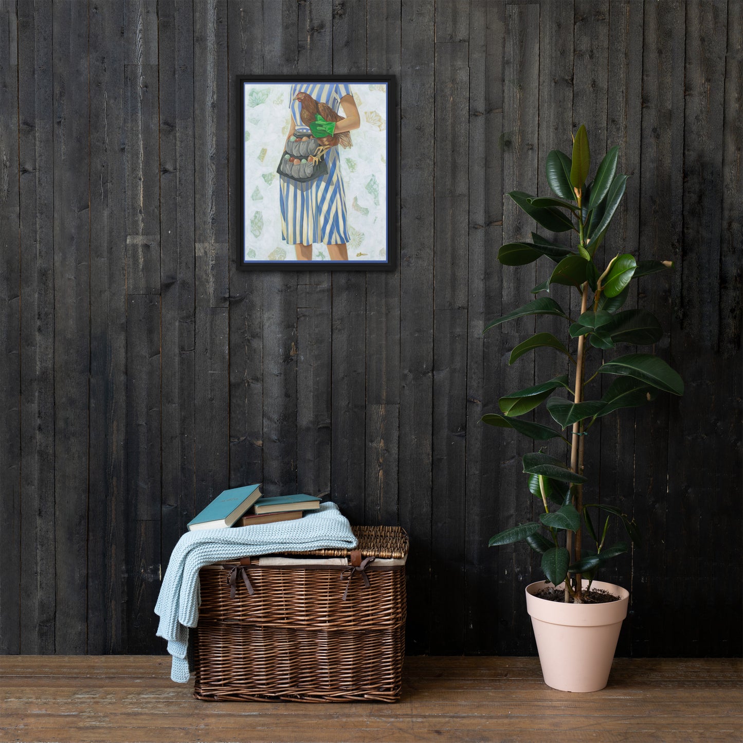 Ruling the Roost by Kathleen Arthur | Framed canvas
