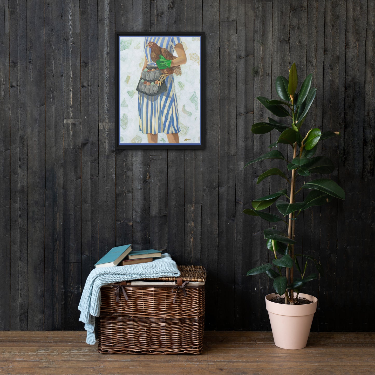 Ruling the Roost by Kathleen Arthur | Framed canvas