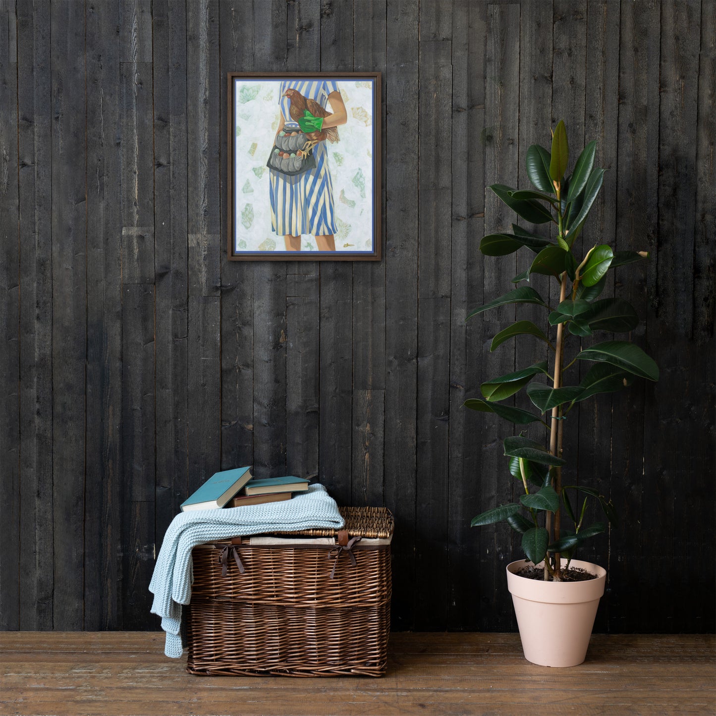 Ruling the Roost by Kathleen Arthur | Framed canvas