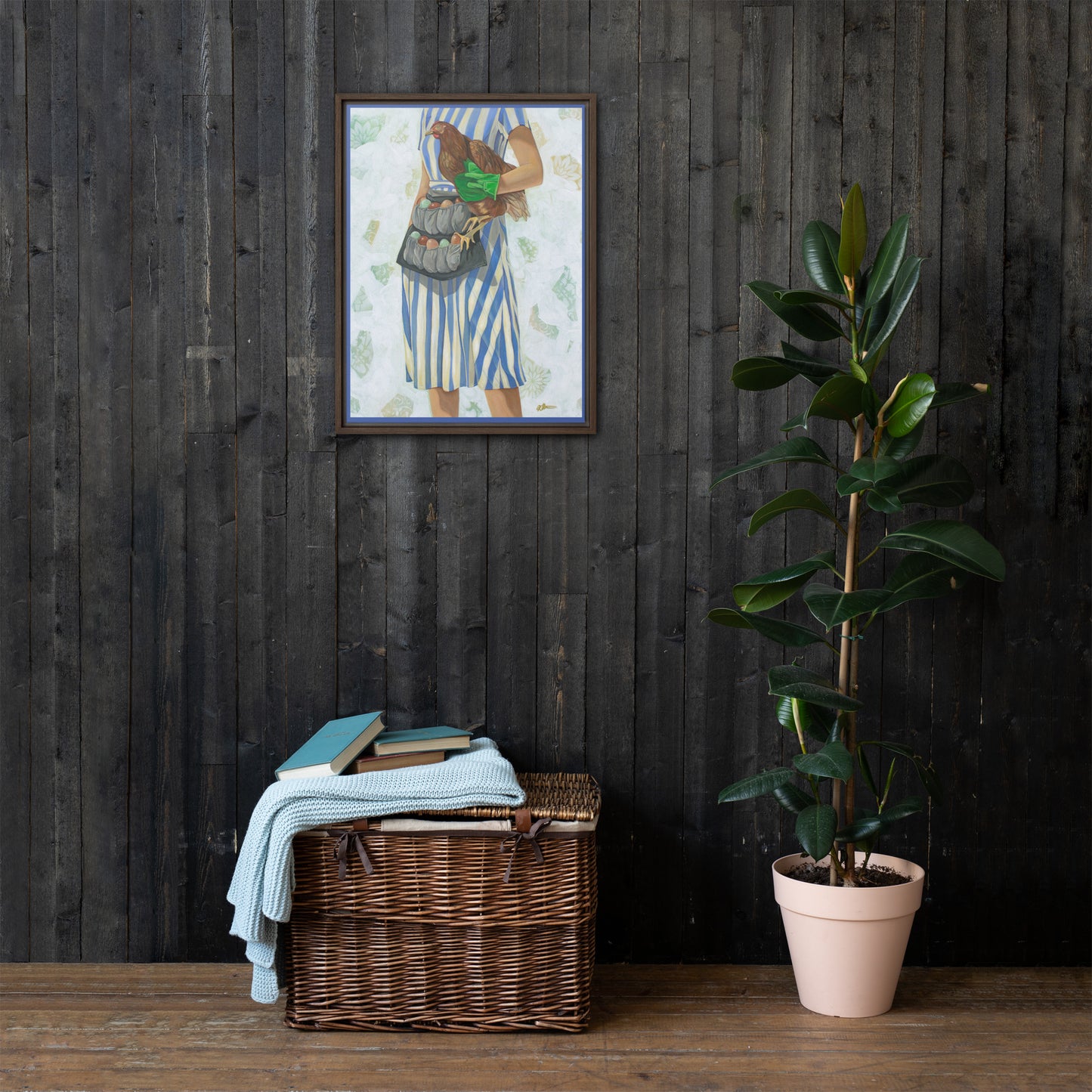 Ruling the Roost by Kathleen Arthur | Framed canvas
