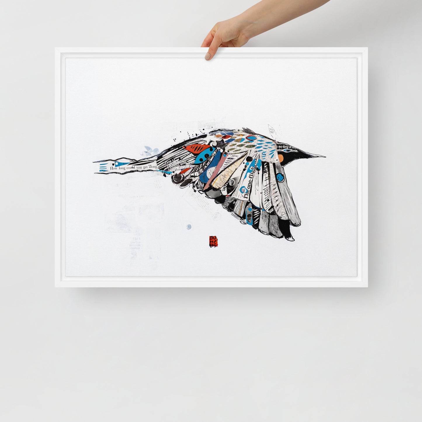 Da Vinci Bird by Amy Bumpus | Framed canvas