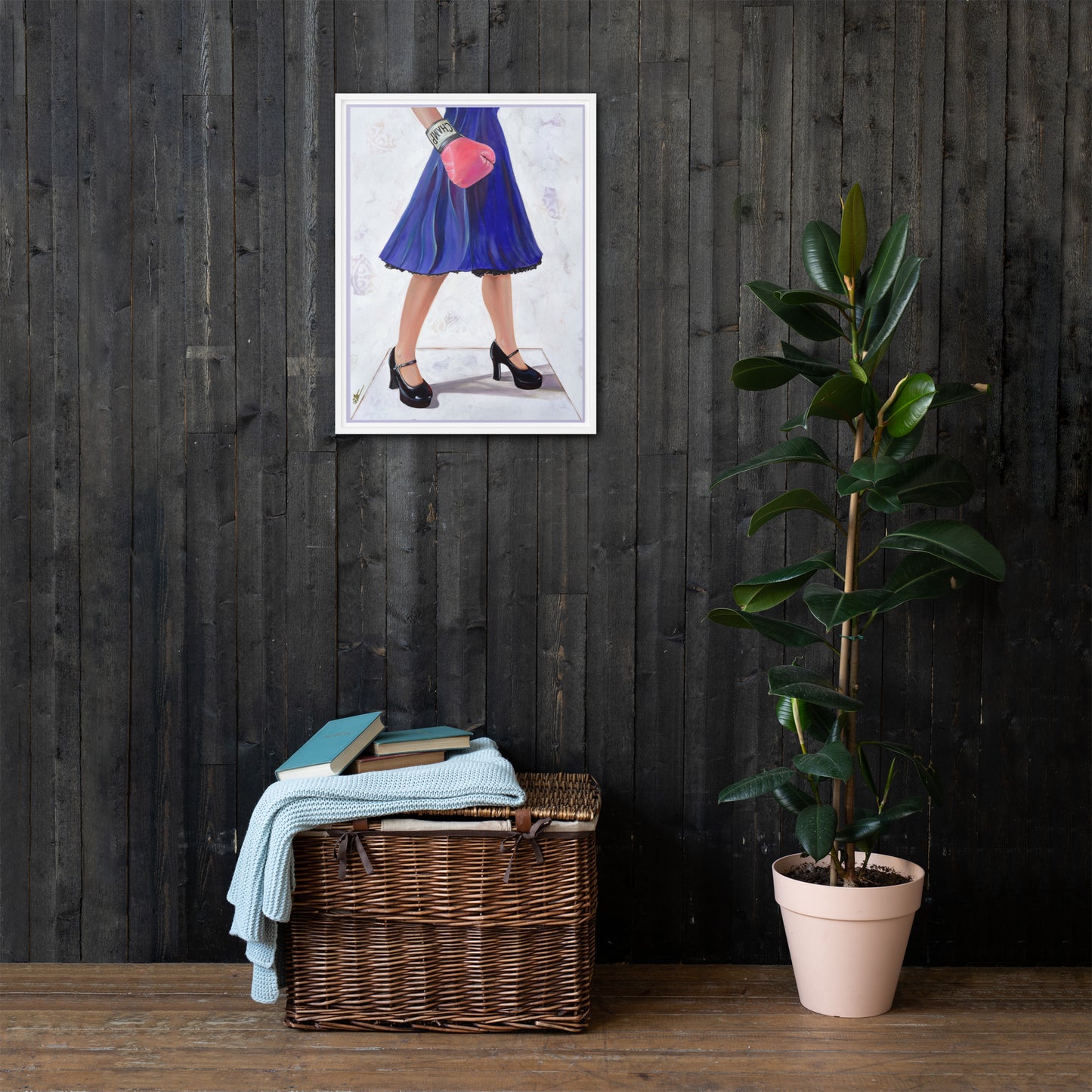 Knockout by Kathleen Arthur | Framed canvas