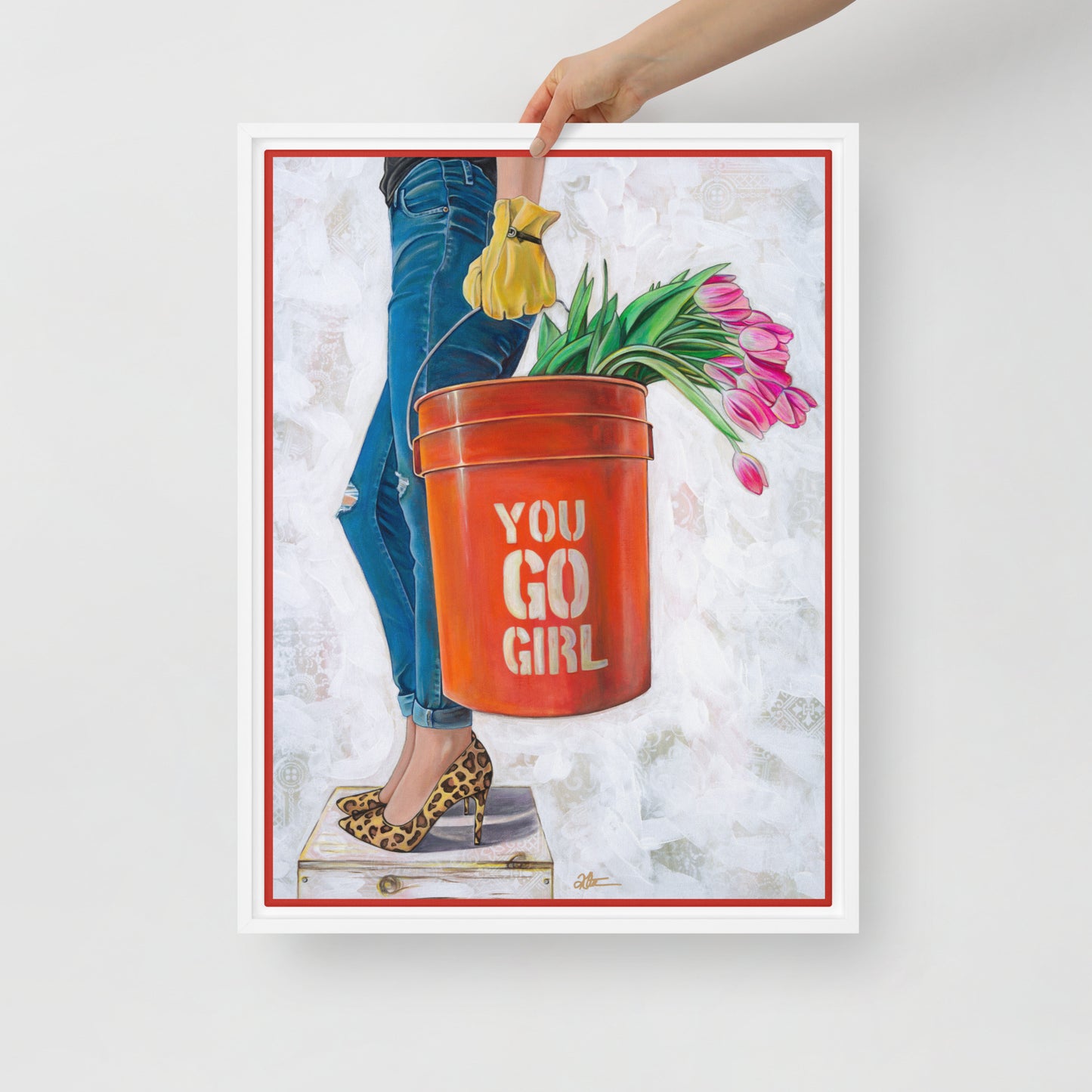 Pick of the Bunch by Kathleen Arthur | Framed canvas