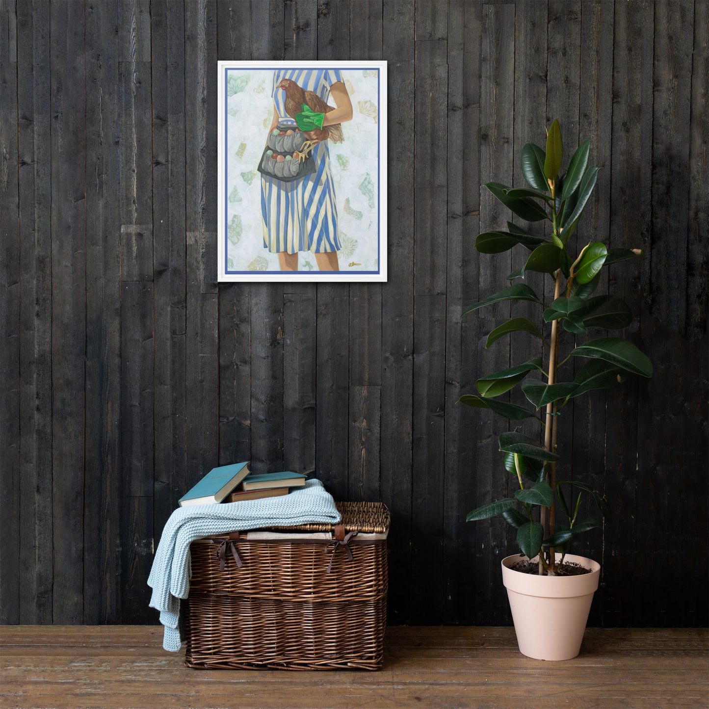 Ruling the Roost by Kathleen Arthur | Framed canvas