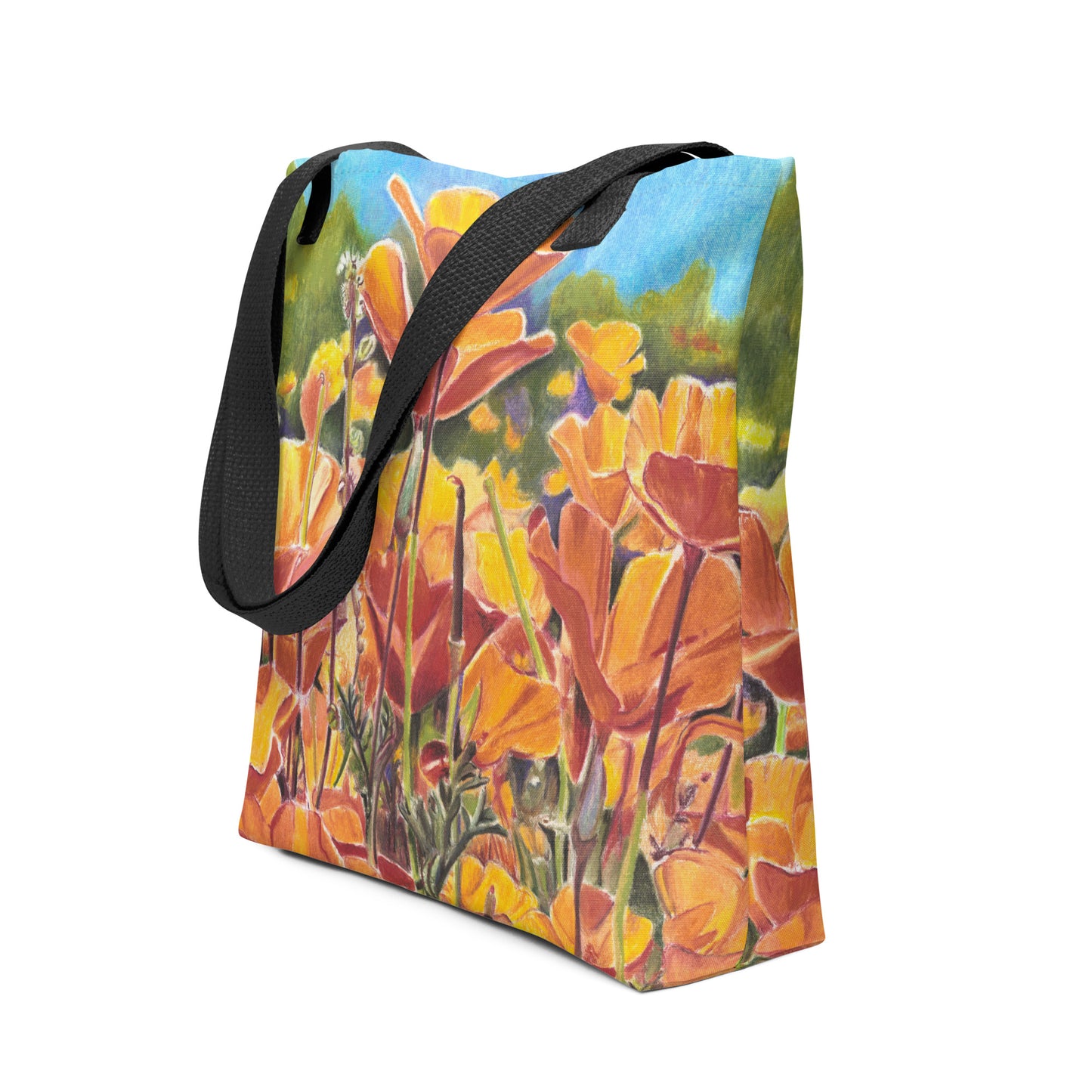 Roadside Poppies by Amber Pierson | Tote bag