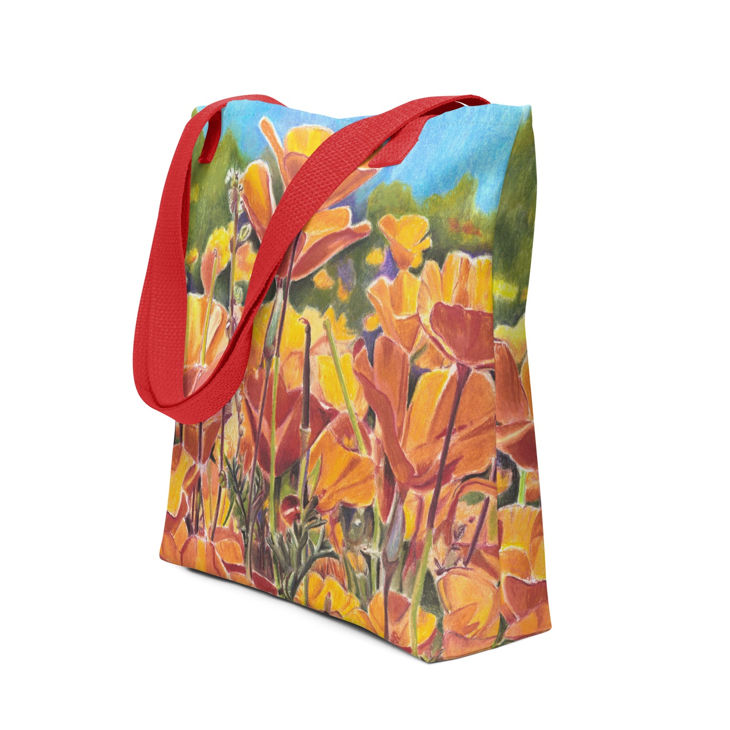 Roadside Poppies by Amber Pierson | Tote bag