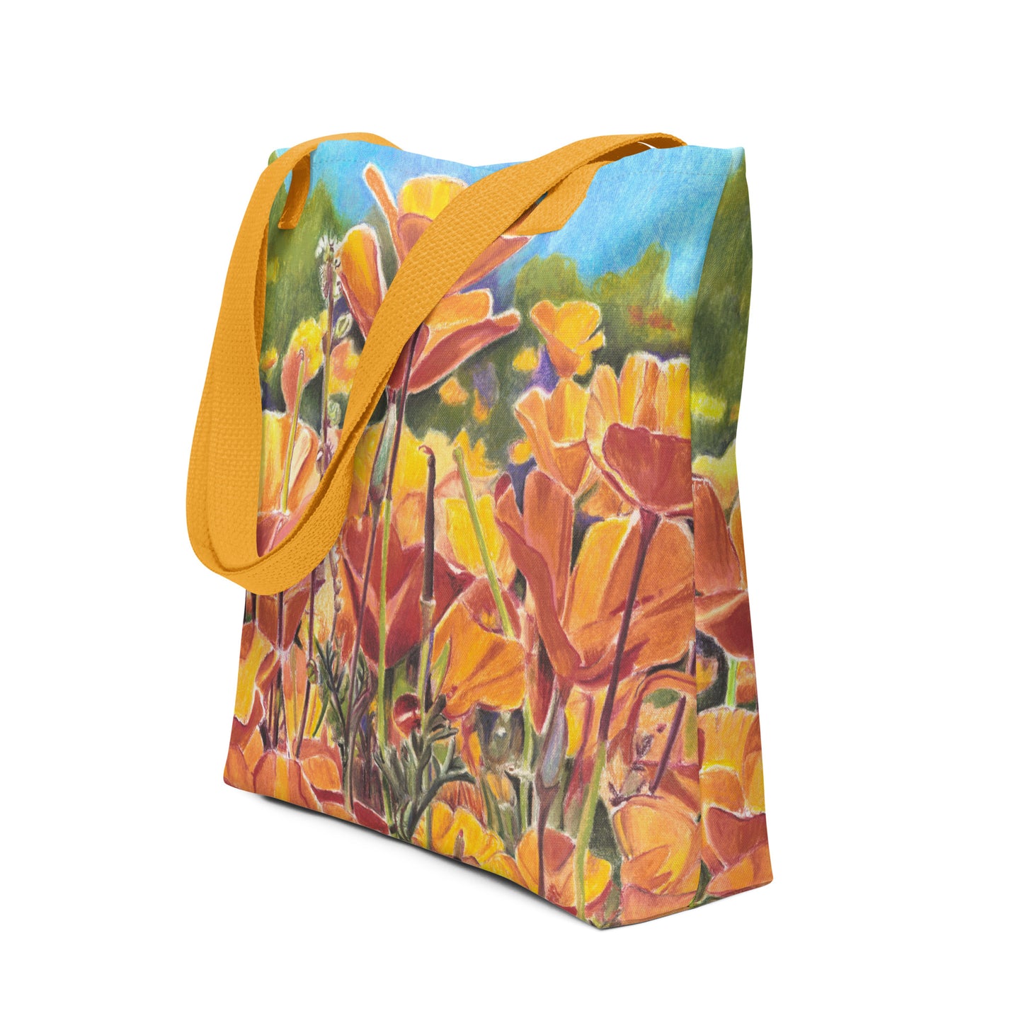 Roadside Poppies by Amber Pierson | Tote bag