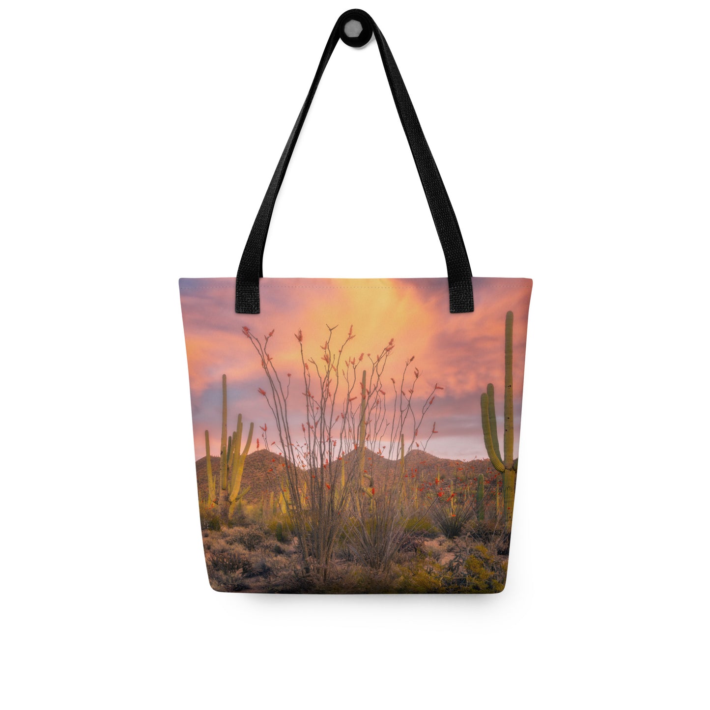 Tucson Mountain Park Sunset by Sean Parker Photography | Tote bag