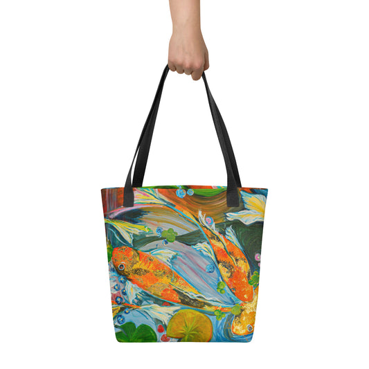 The Koi Pond by Andrea Rodriguez | Tote bag