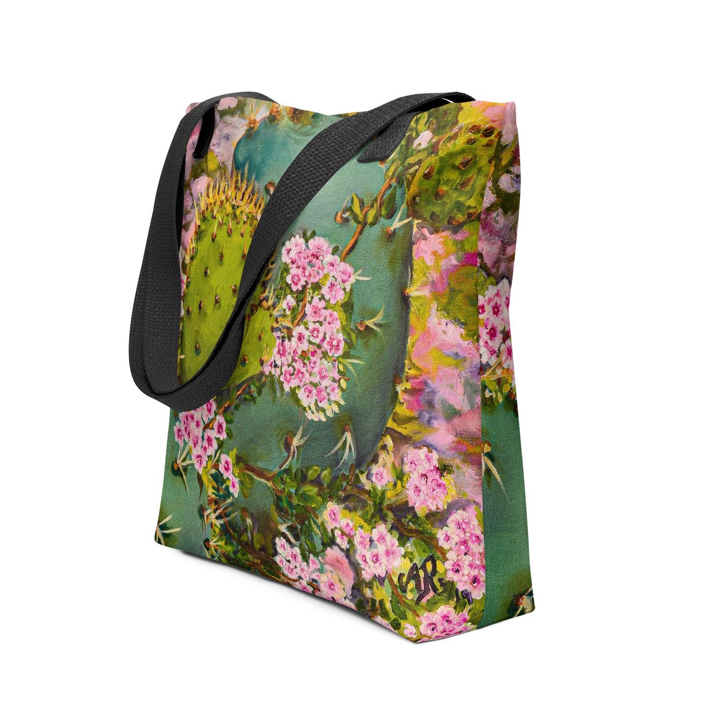 The Pink Floweret Rug | Tote bag