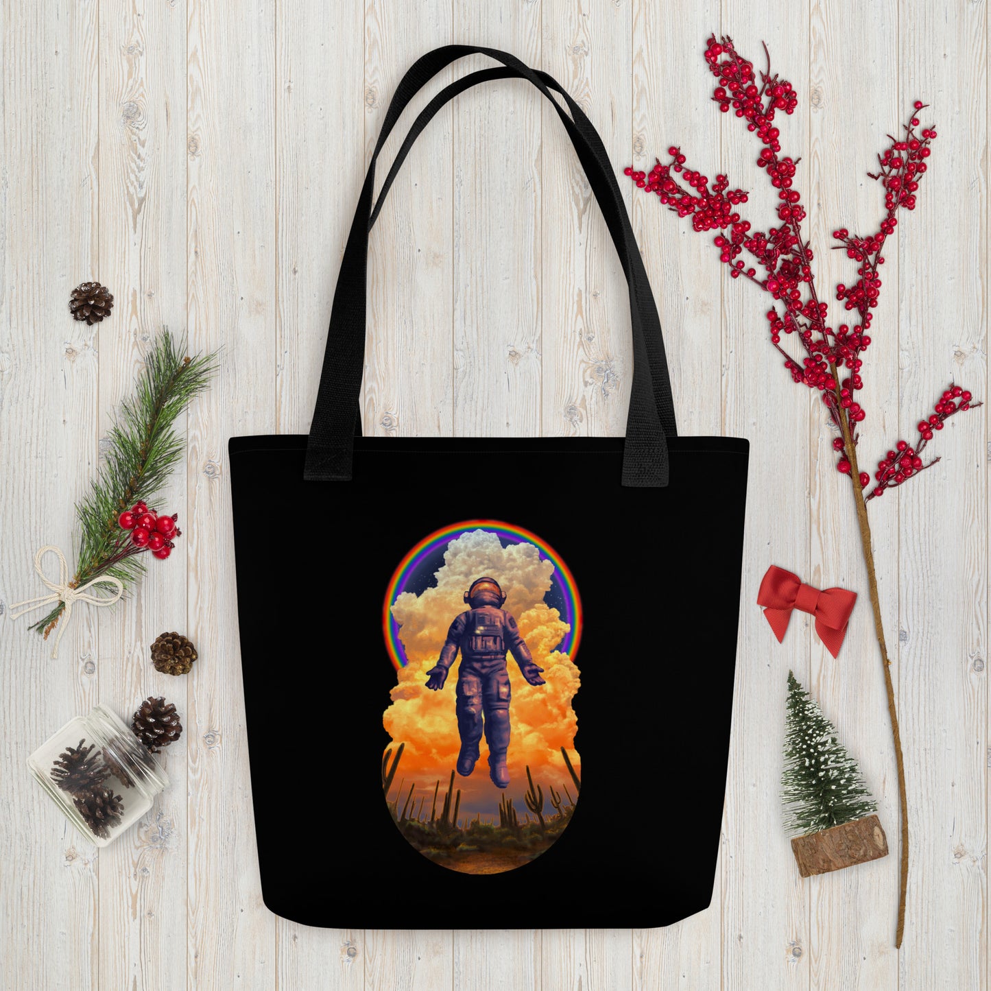 Spaceman Mural by Joe Pagac | Tote bag