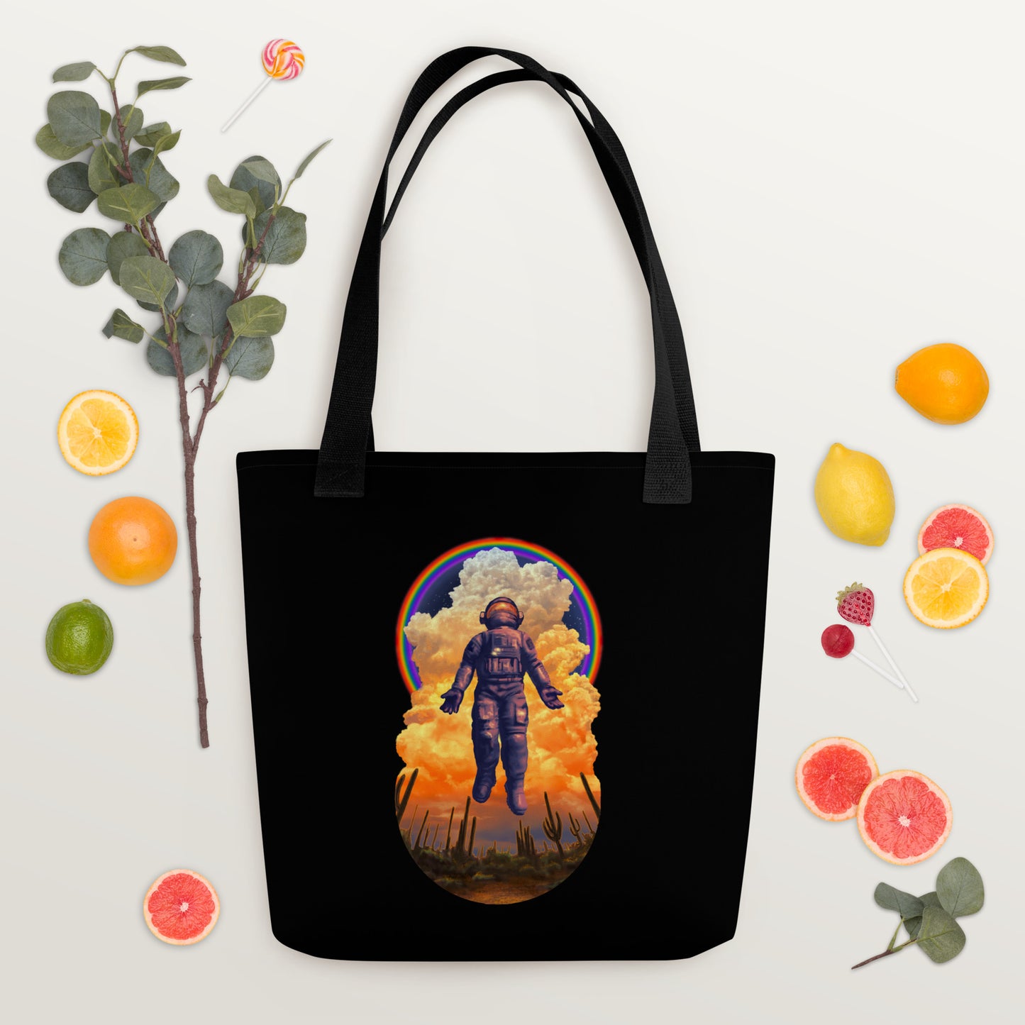 Spaceman Mural by Joe Pagac | Tote bag