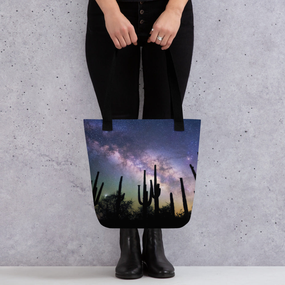 Saguaro Starlight by Sean Parker Photography | Tote bag