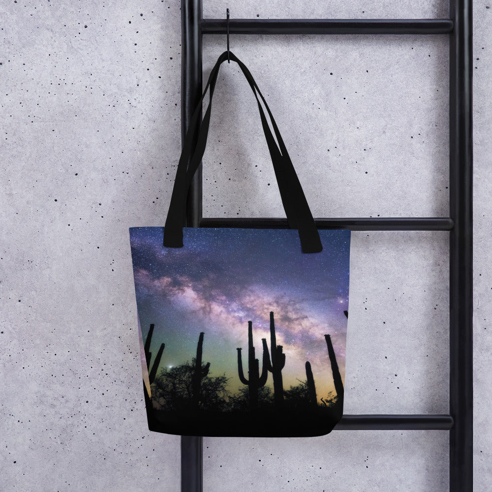 Saguaro Starlight by Sean Parker Photography | Tote bag