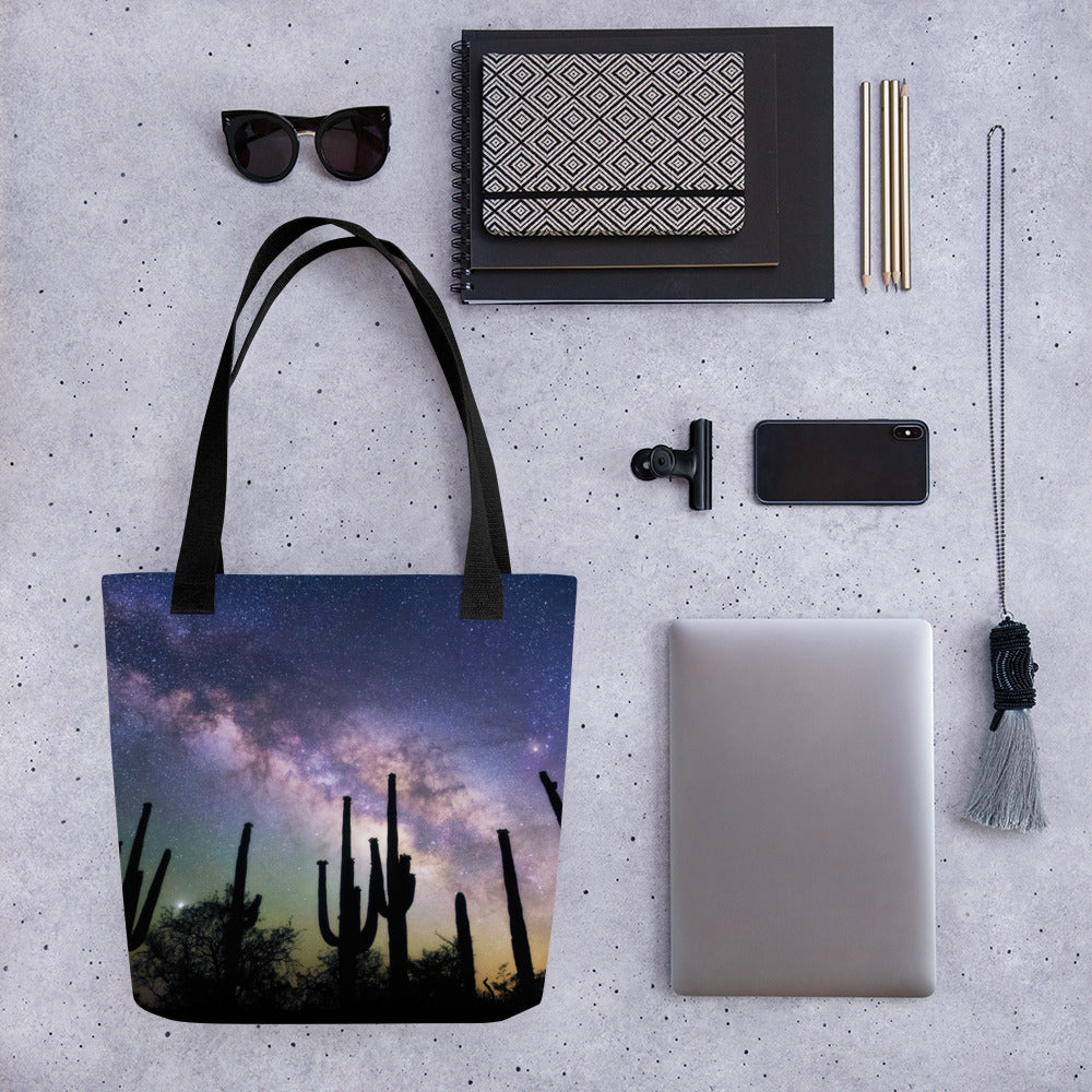 Saguaro Starlight by Sean Parker Photography | Tote bag