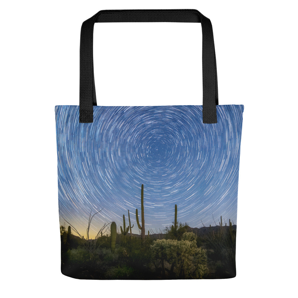 Sonoran Startrails by Sean Parker Photography | Tote bag