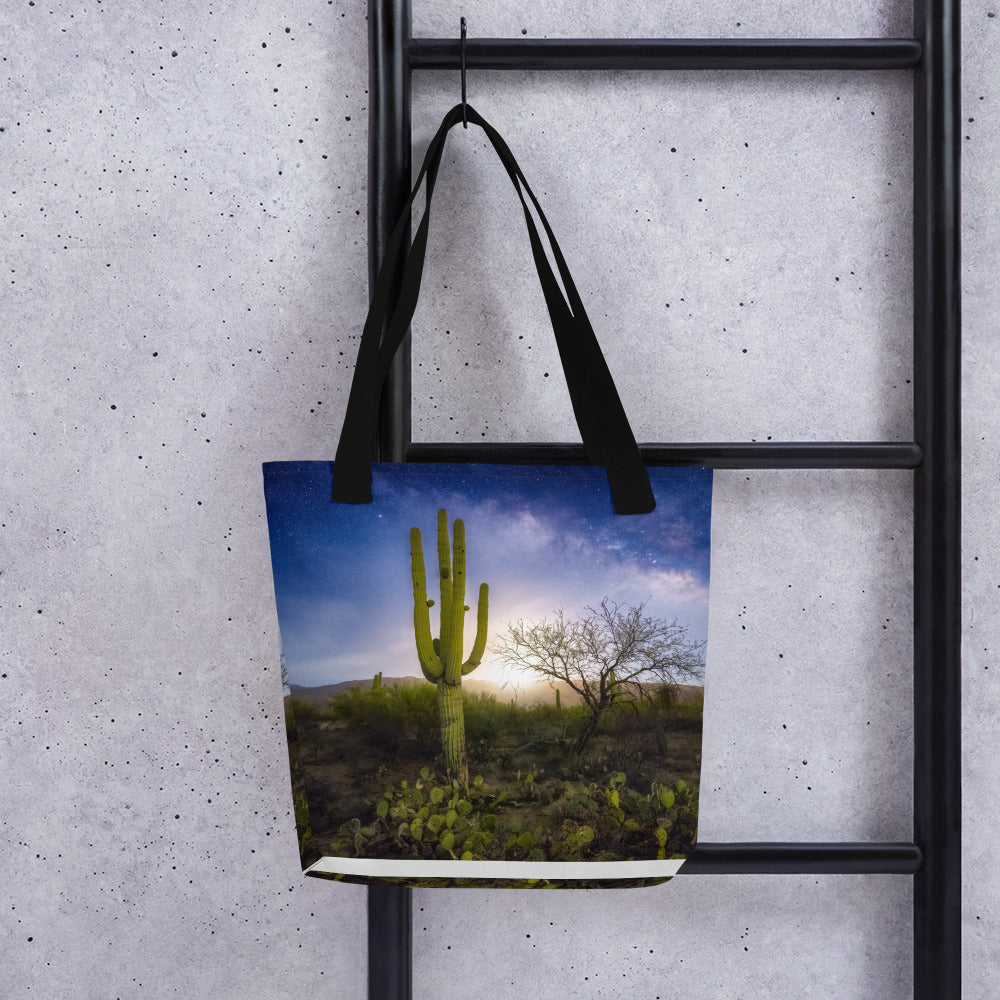 Milkyway Moonrise by Sean Parker Photography | Tote bag