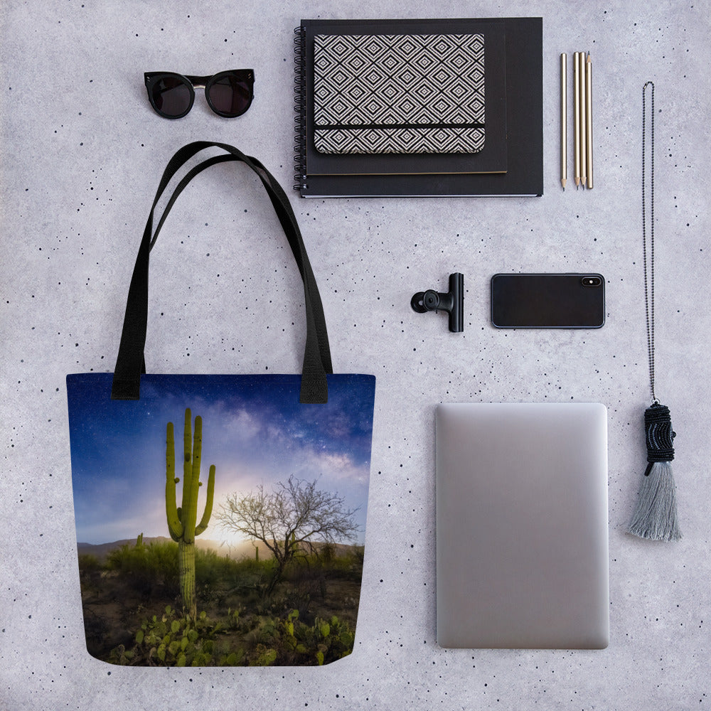 Milkyway Moonrise by Sean Parker Photography | Tote bag