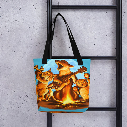 Campfire Mural by Joe Pagac | Tote bag