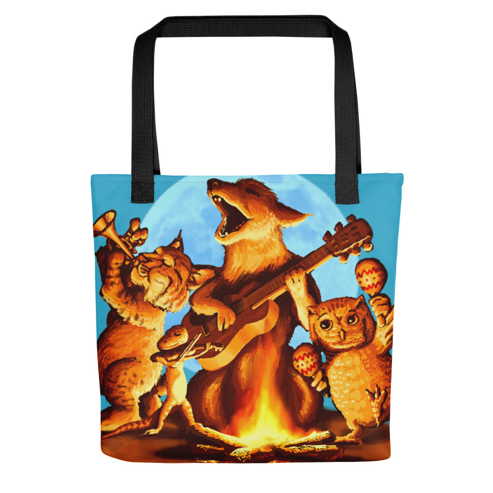 Campfire Mural by Joe Pagac | Tote bag