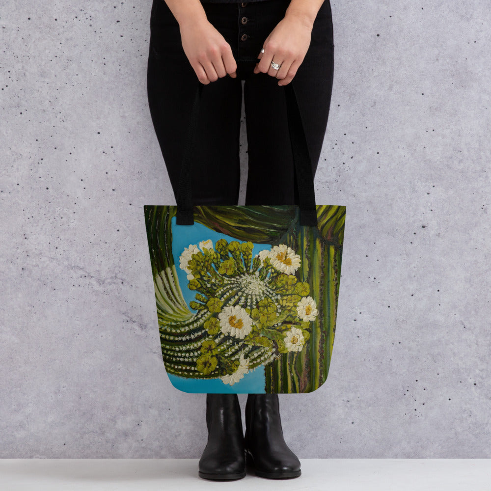 Twisted Saguaro by Andrea Rodriguez | Tote bag