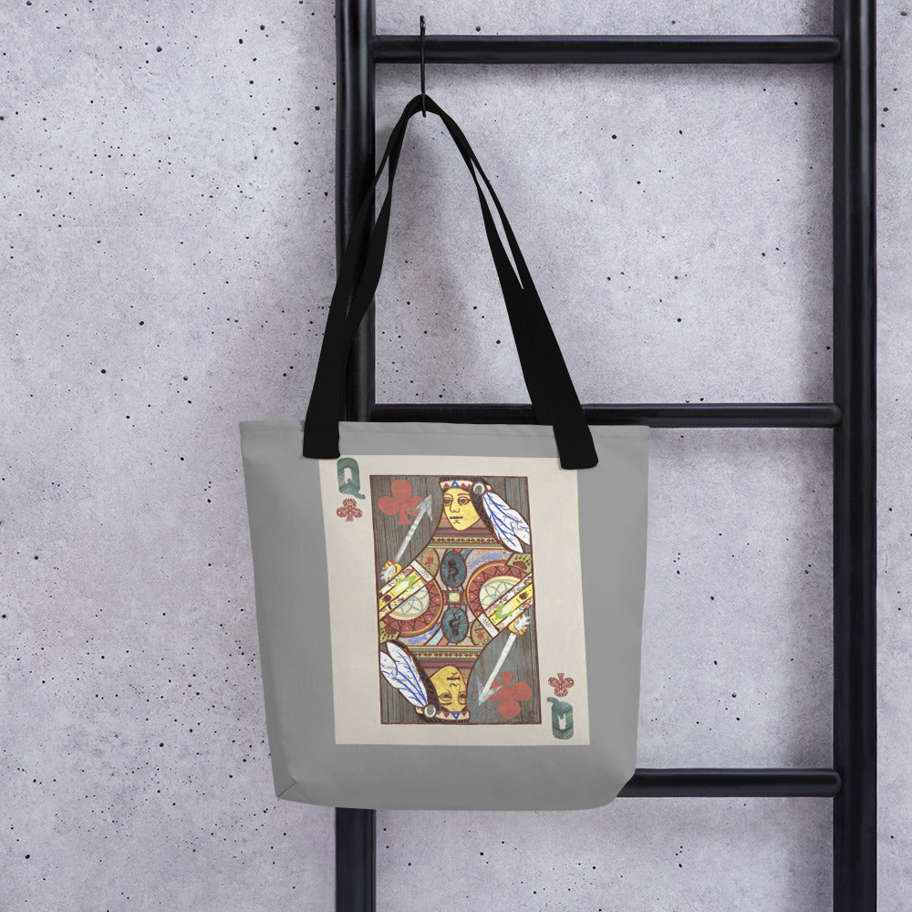 Queen of Clubs by Suzanne Villella | Tote bag