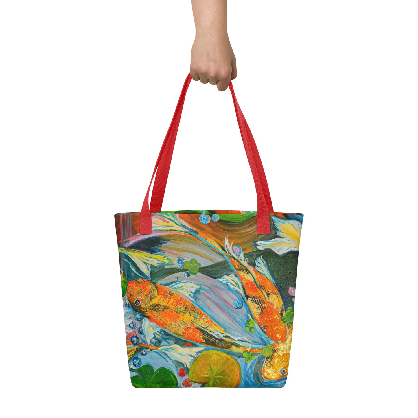 The Koi Pond by Andrea Rodriguez | Tote bag