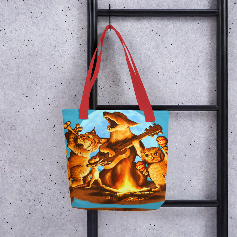 Campfire Mural by Joe Pagac | Tote bag