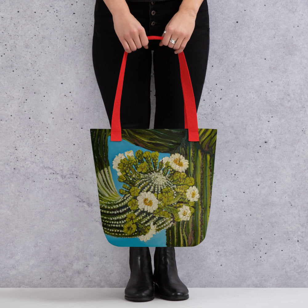 Twisted Saguaro by Andrea Rodriguez | Tote bag