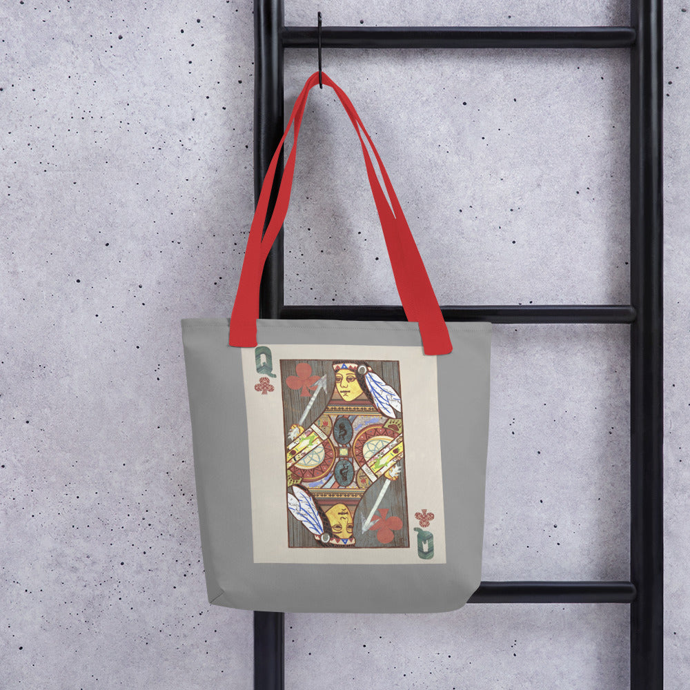 Queen of Clubs by Suzanne Villella | Tote bag