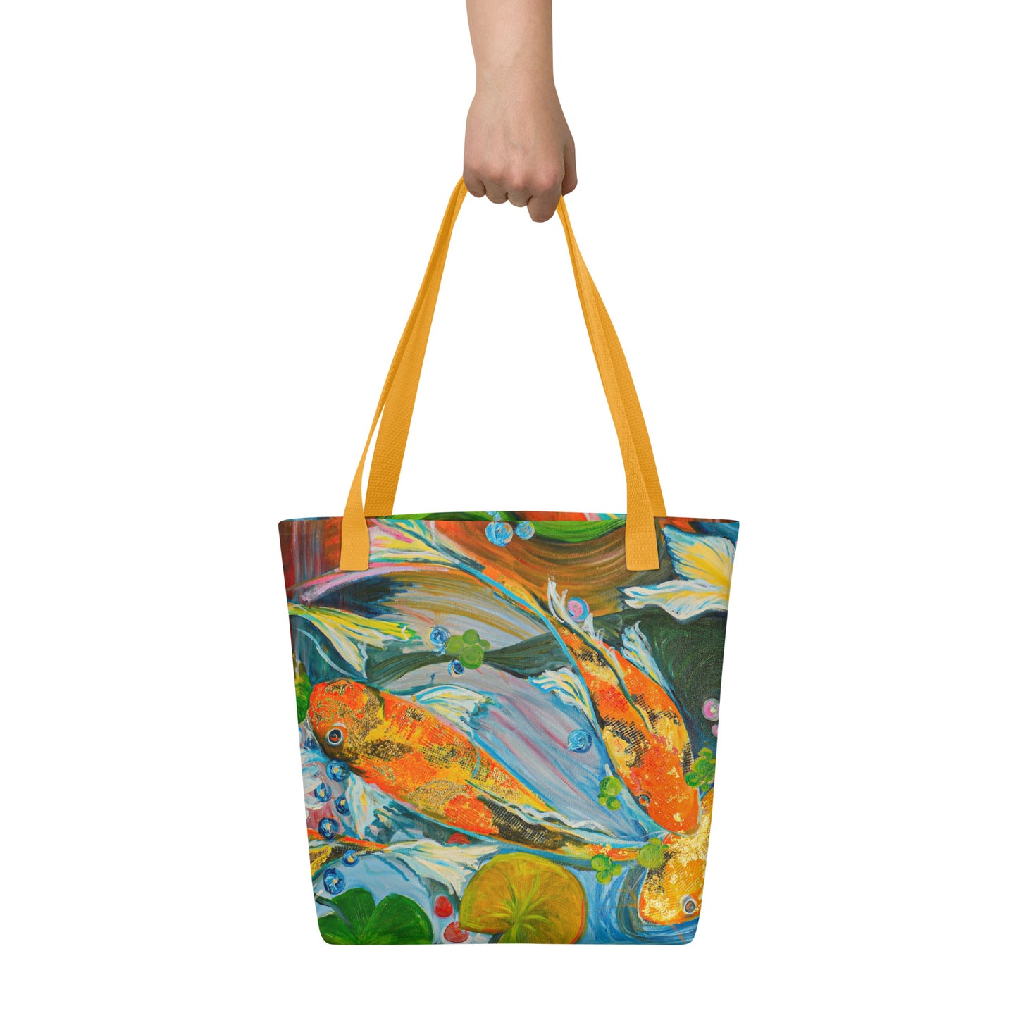 The Koi Pond by Andrea Rodriguez | Tote bag