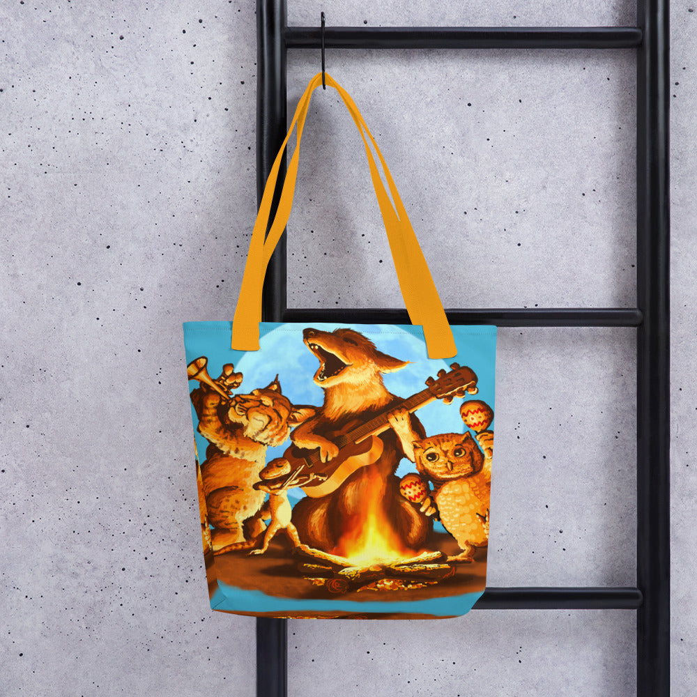 Campfire Mural by Joe Pagac | Tote bag