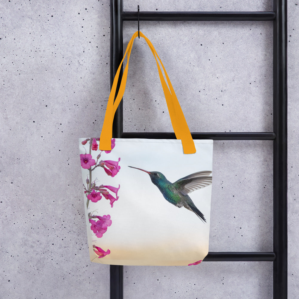 Broad-Billed Hummingbird by Leslie Leathers Photography | Tote bag