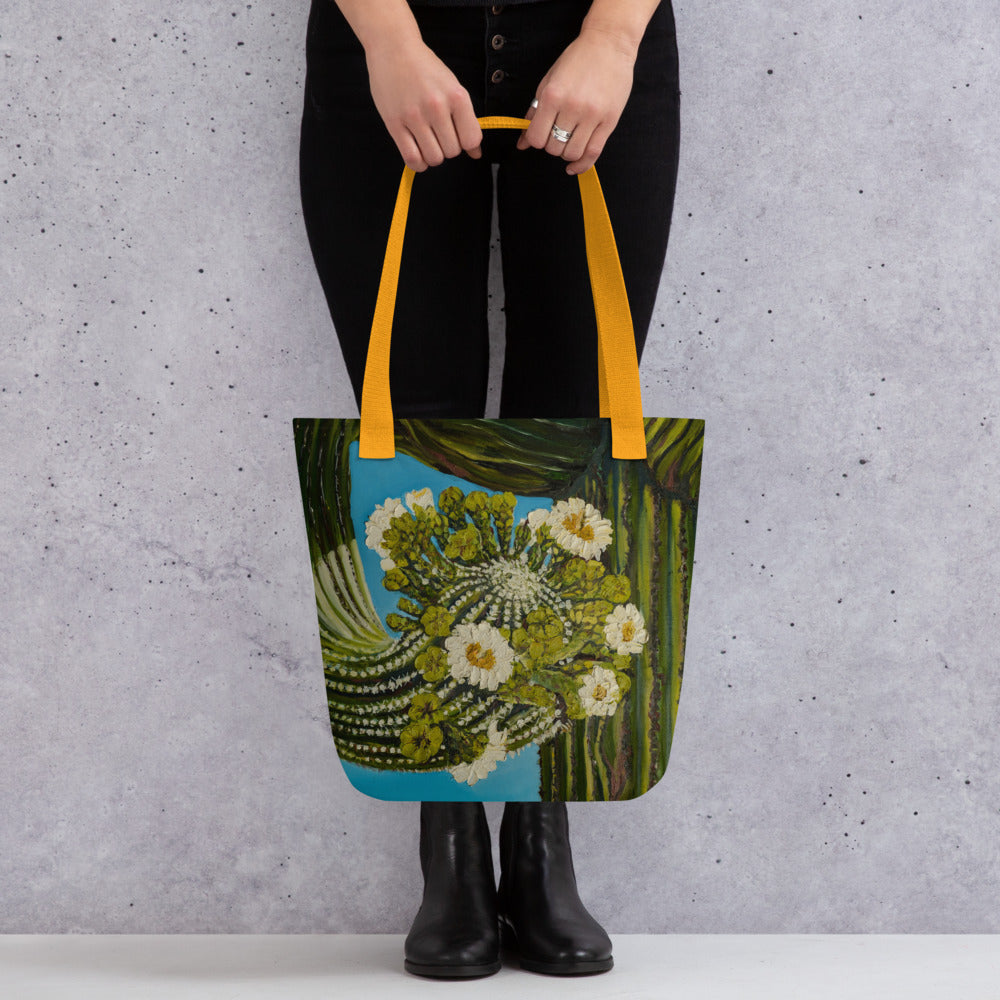 Twisted Saguaro by Andrea Rodriguez | Tote bag