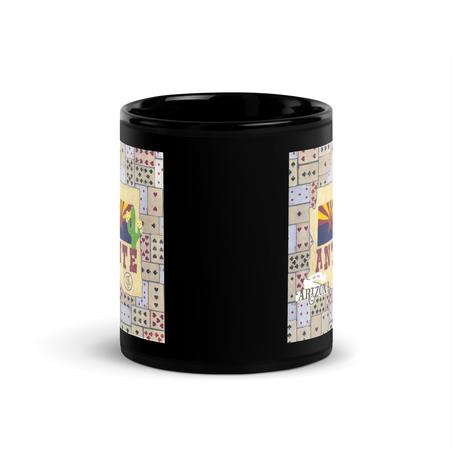 Ante by Suzanne Villella | Black Glossy Mug