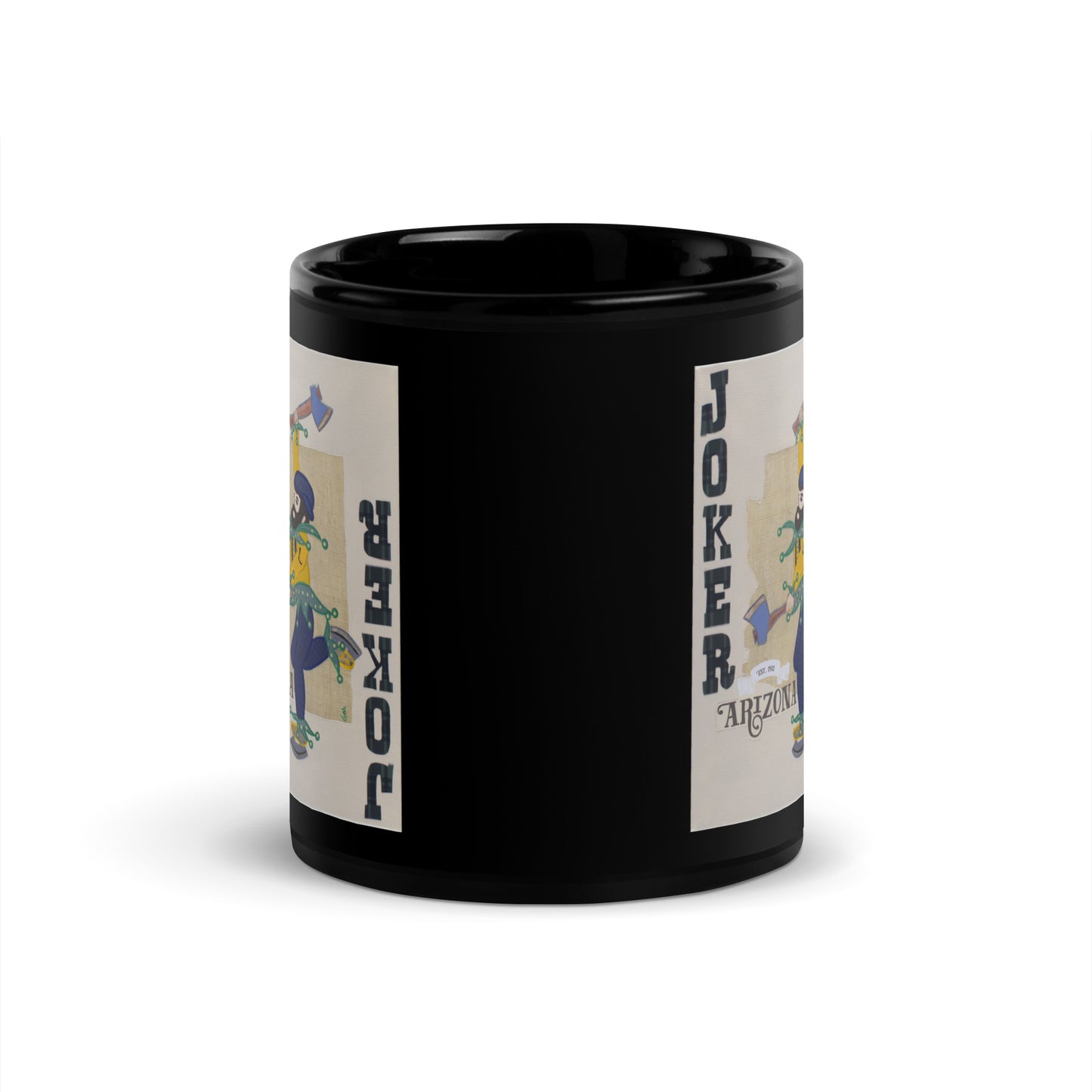 Louie by Suzanne Villella | Black Glossy Mug