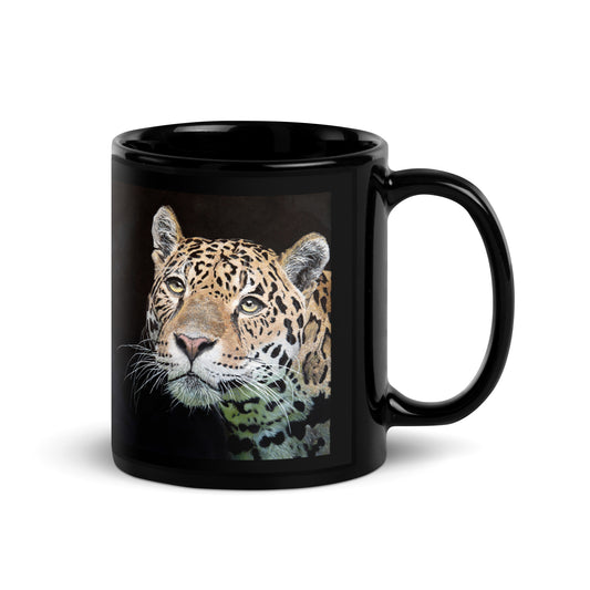 Lost in Thought by Courtney Christie | Black Glossy Mug