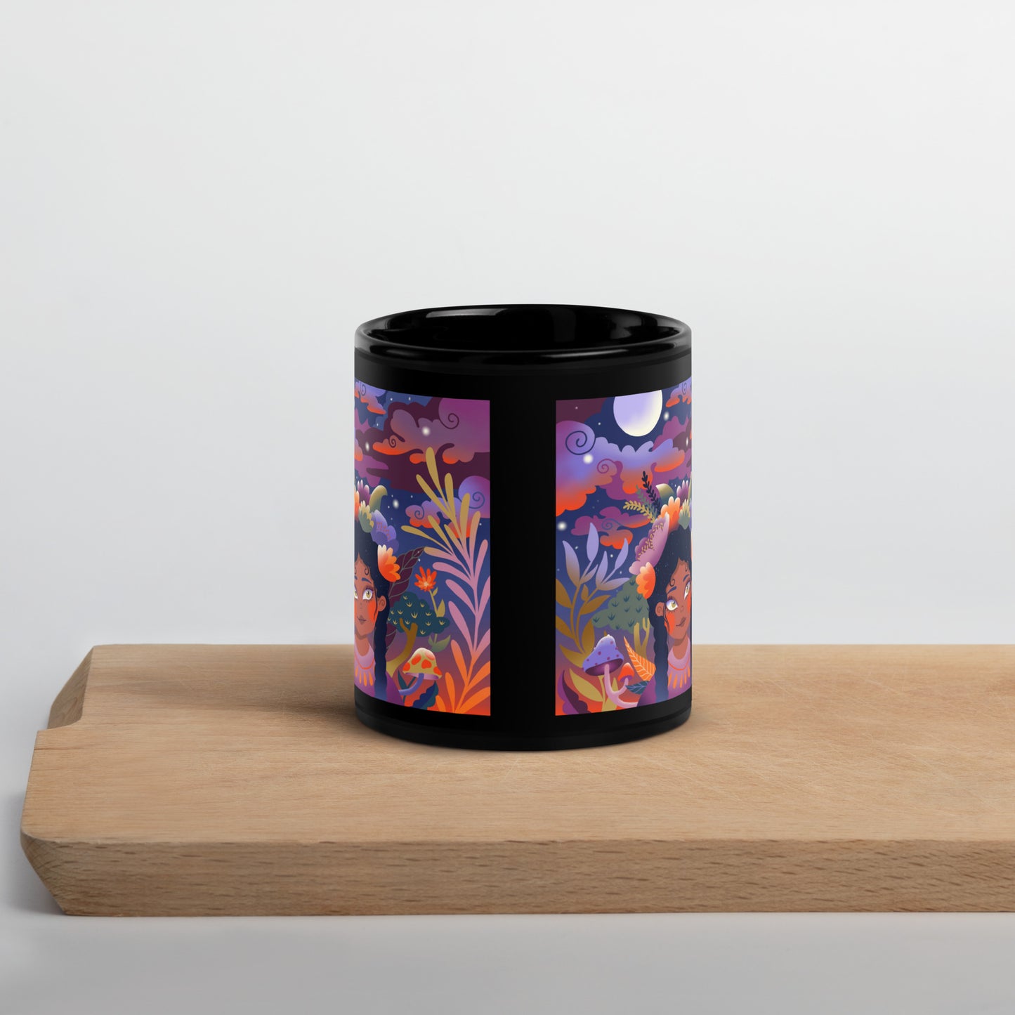 Big Little Dreams by Jessica Gonzales | Black Glossy Mug