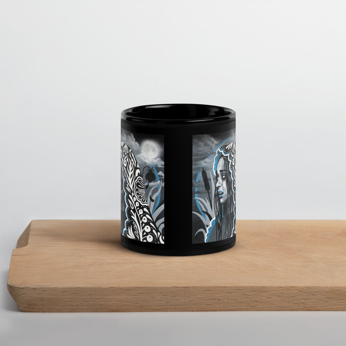 La Llorona by Jessica Gonzales | Black Glossy Mug