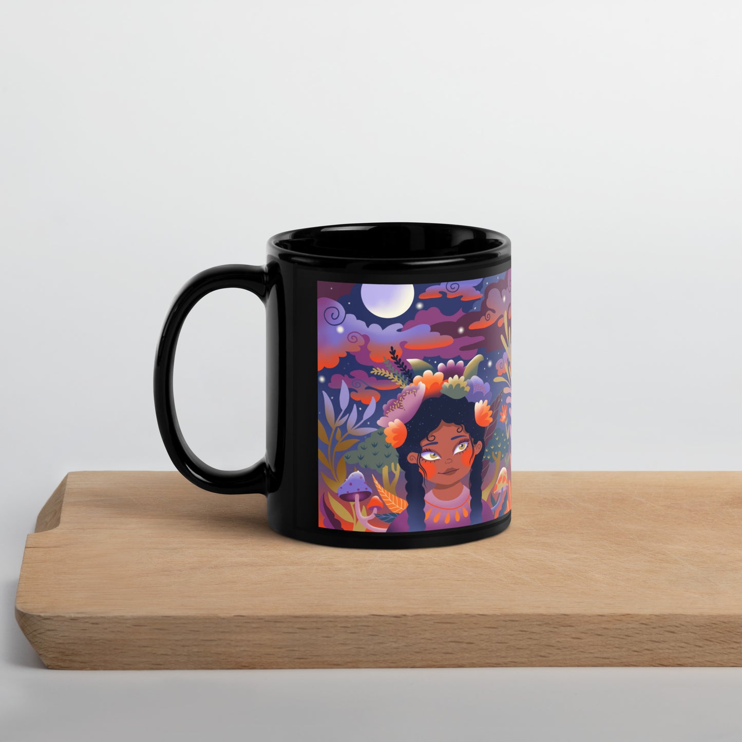 Big Little Dreams by Jessica Gonzales | Black Glossy Mug