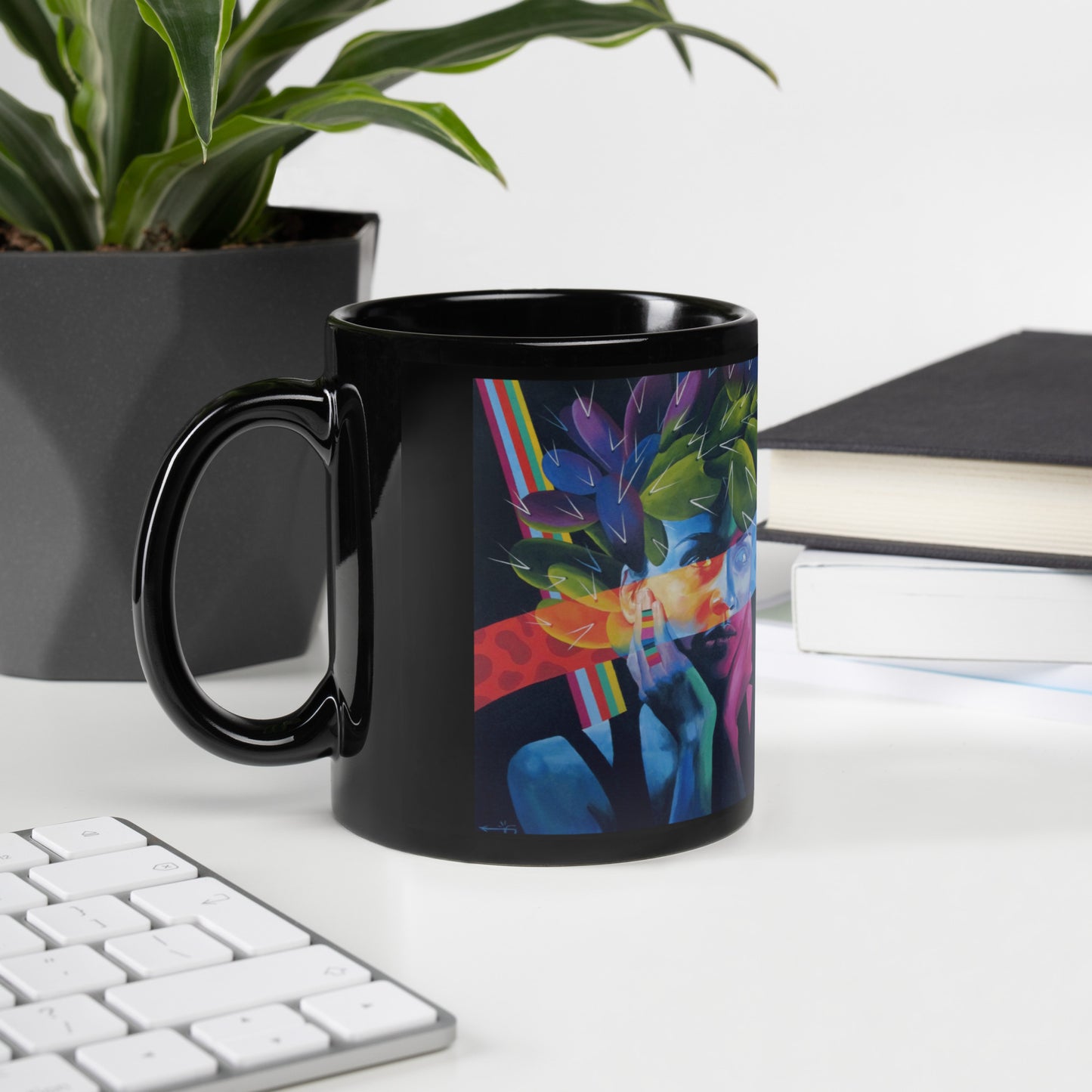 Nesting Instinct by Jessica Gonzales | Black Glossy Mug