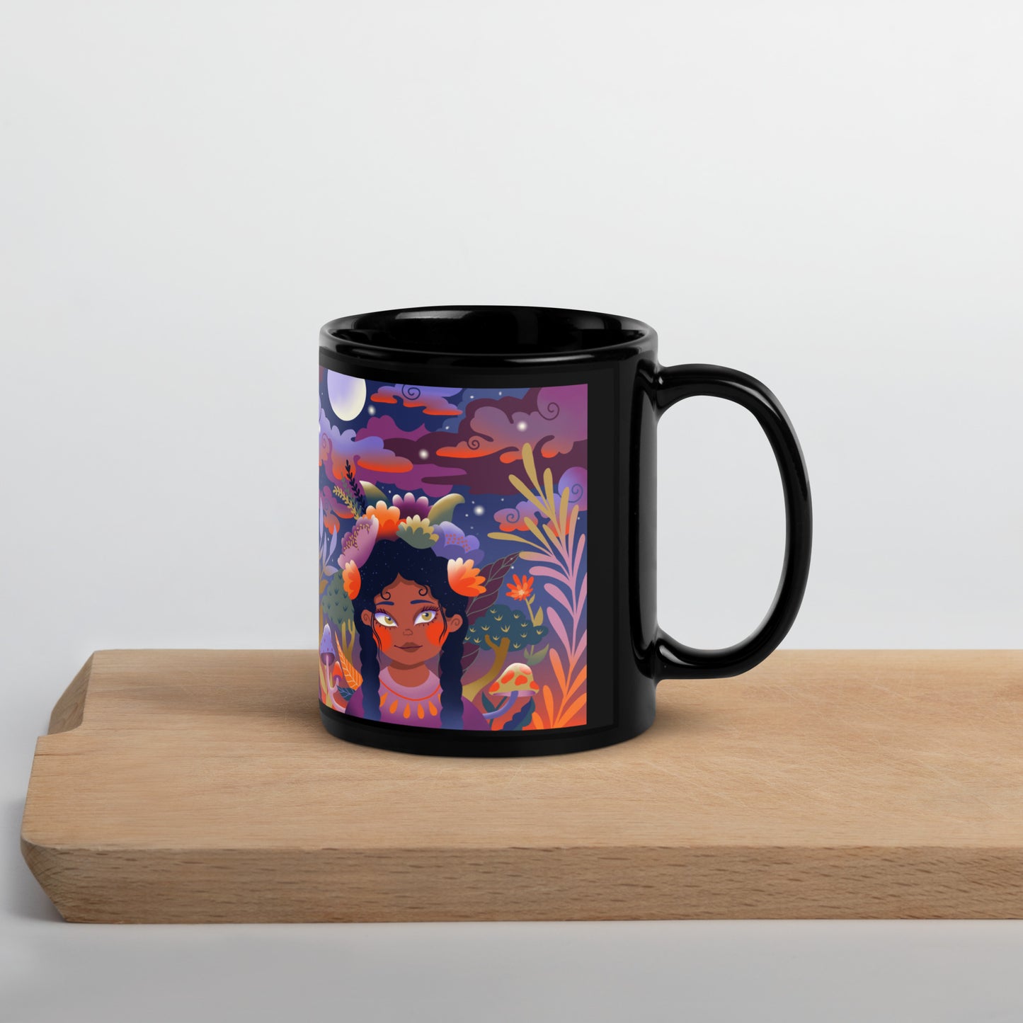 Big Little Dreams by Jessica Gonzales | Black Glossy Mug